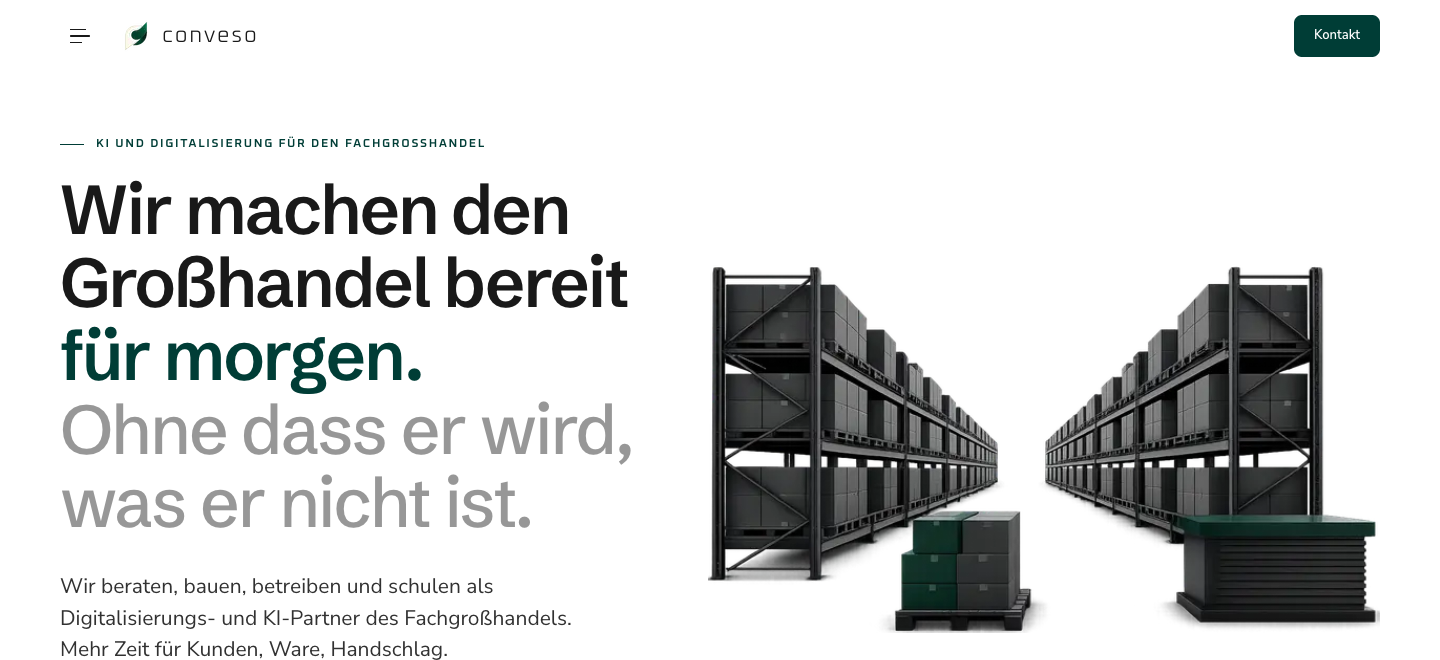 Landingpage: Geschäftsführer · Conveso