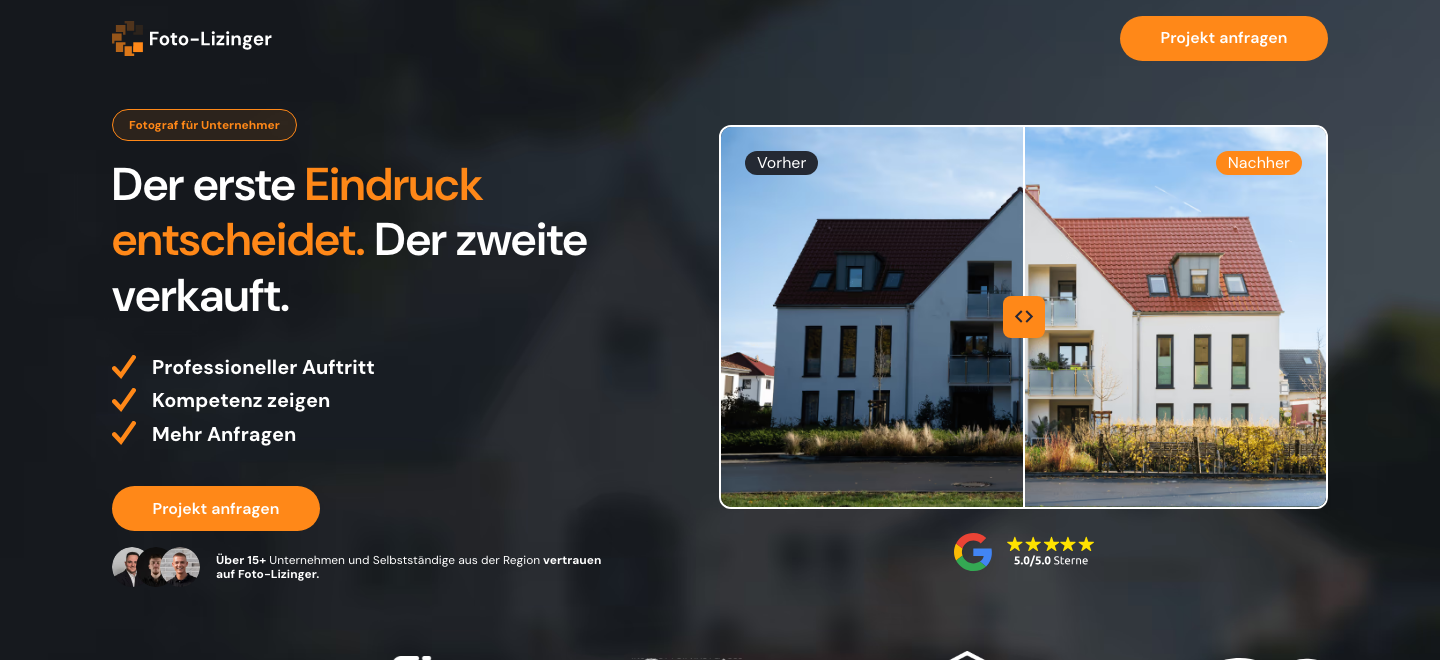 Landingpage: Inhaber · Foto-Lizinger